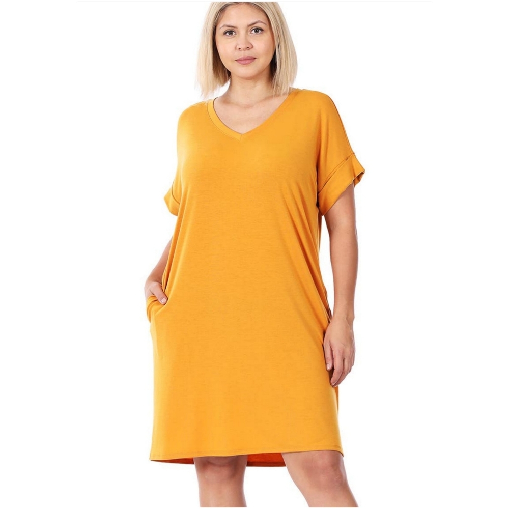 Golden Mustard Cute and Comfy Dress